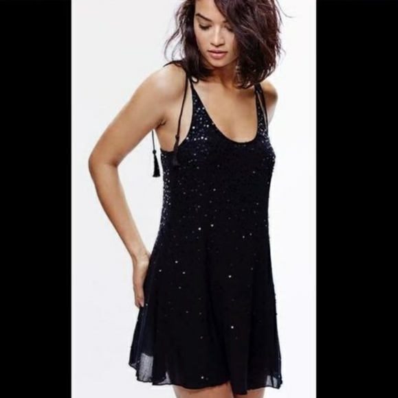 Free People Womens Just Watch Me Slip Slip Dress 🖤 XS - Picture 3 of 11